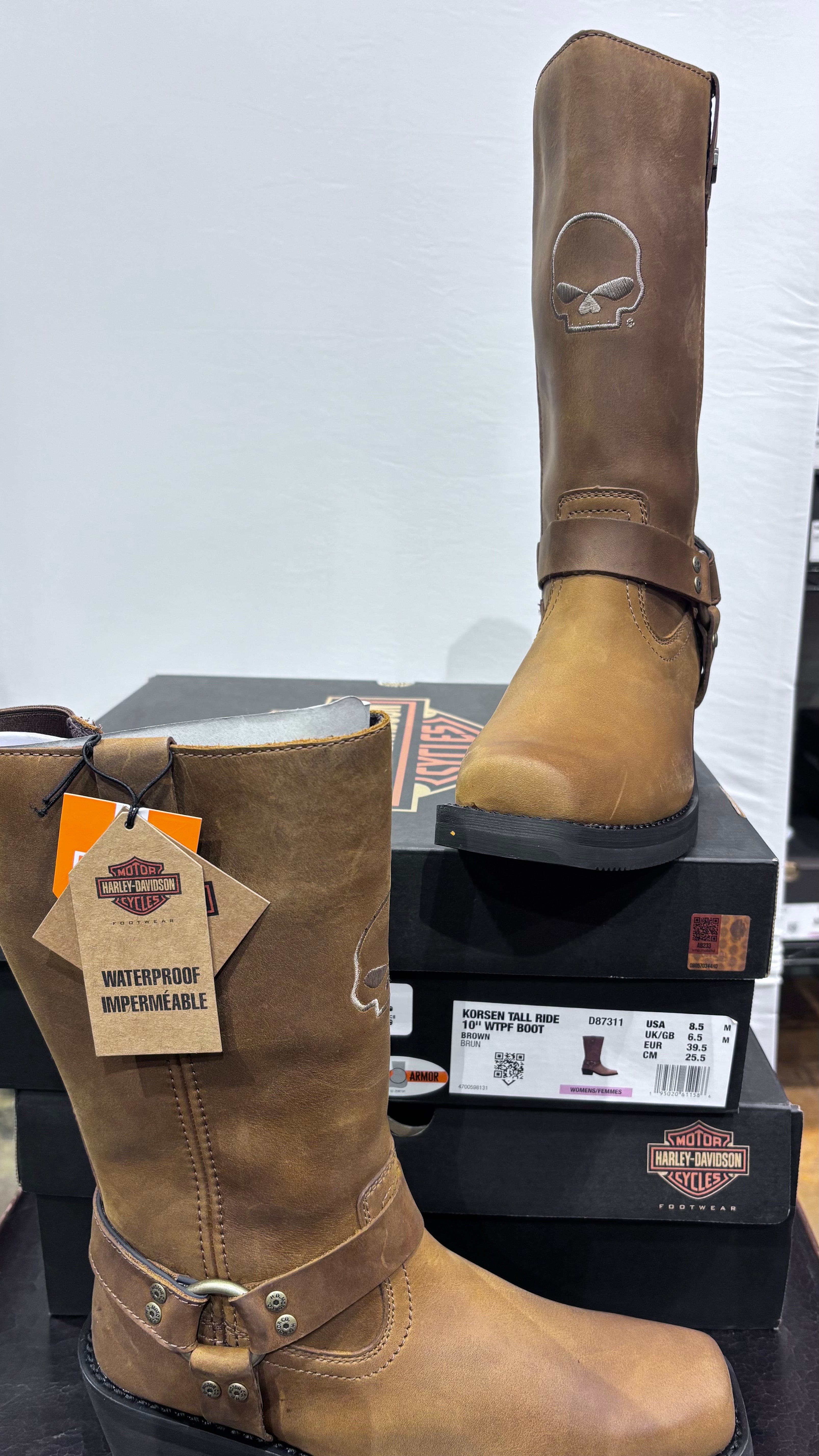Korsen Tall Ride 10" WTPF Boot - Brown