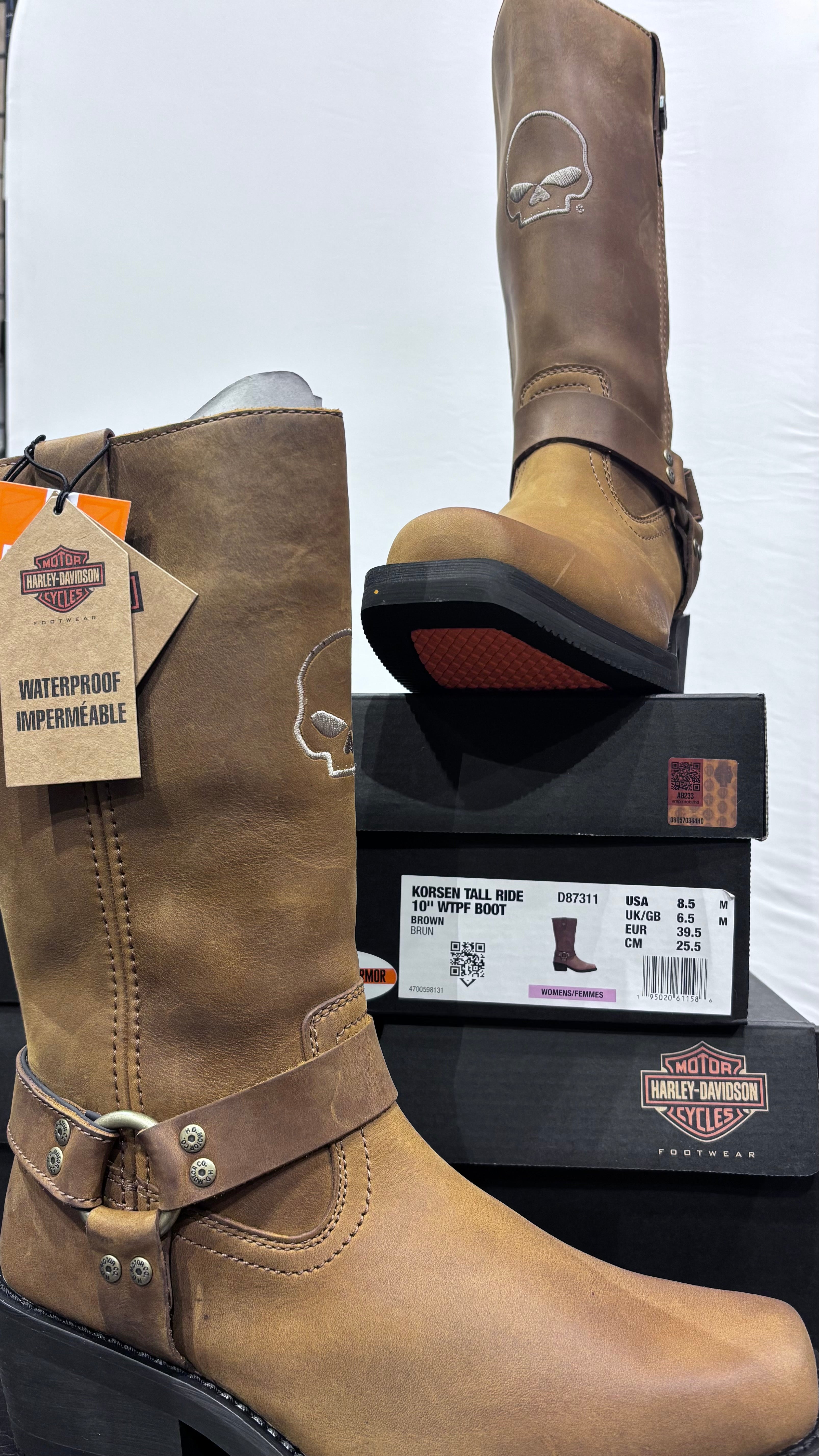 Korsen Tall Ride 10" WTPF Boot - Brown